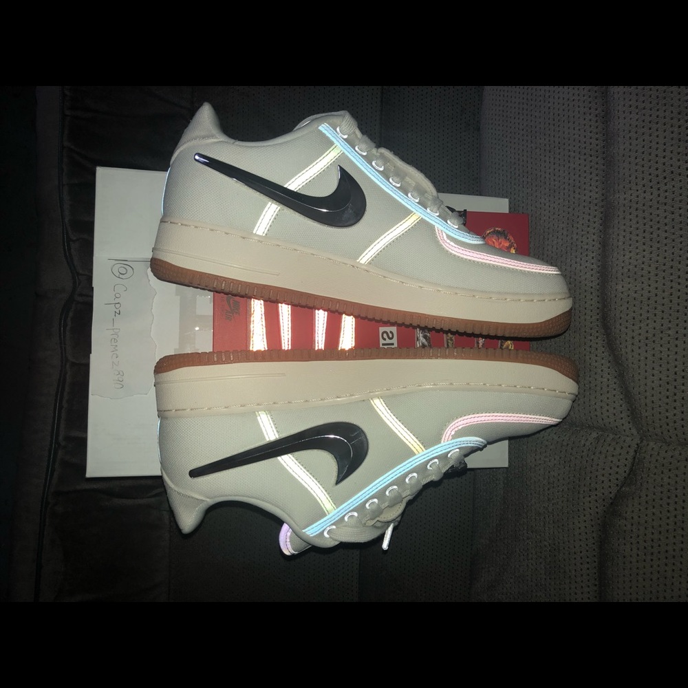 Nike Travis Scott Air Force 1 “Sail” Size 10.5